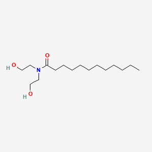 N,N-Bis(2-hydroxyethyl)dodecanamide chemical structure (CAS 120-40-1)