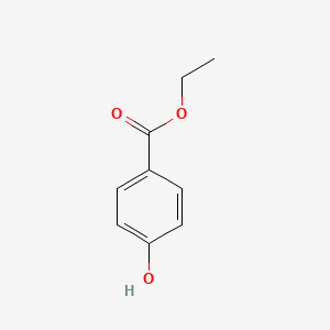 Ethyl 4-hydroxybenzoate chemical structure (CAS 120-47-8)