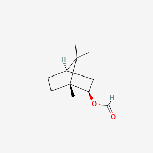 rel-(1R,2R,4R)-1,7,7-Trimethylbicyclo[2.2.1]heptan-2-yl formate chemical structure (CAS 1200-67-5)