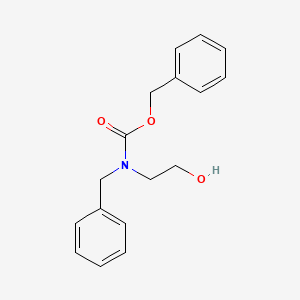 Benzyl benzyl(2-hydroxyethyl)carbamate chemical structure (CAS 120005-03-0)