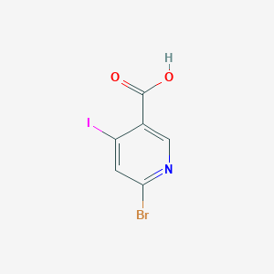 6-Bromo-4-iodonicotinic acid chemical structure (CAS 1200130-82-0)