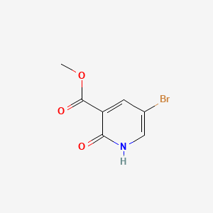 Methyl 5-bromo-2-oxo-1,2-dihydropyridine-3-carboxylate chemical structure (CAS 120034-05-1)