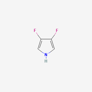 3,4-Difluoro-1H-pyrrole chemical structure (CAS 120047-51-0)