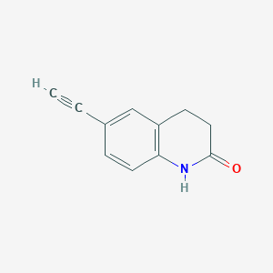 6-Ethynyl-3,4-dihydroquinolin-2(1H)-one chemical structure (CAS 120067-46-1)
