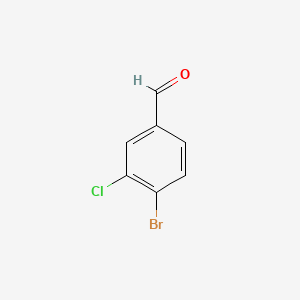 4-Bromo-3-chlorobenzaldehyde chemical structure (CAS 120077-69-2)