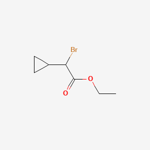 Ethyl 2-bromo-2-cyclopropylacetate chemical structure (CAS 1200828-74-5)