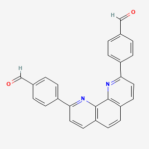 4,4-(1,10-Phenanthroline-2,9-diyl)bis[benzaldehyde] chemical structure (CAS 120085-99-6)