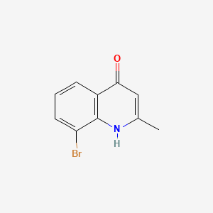 8-Bromo-2-methylquinolin-4-ol chemical structure (CAS 1201-08-7)