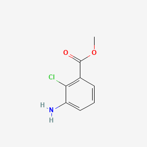 Methyl 3-amino-2-chlorobenzoate chemical structure (CAS 120100-15-4)