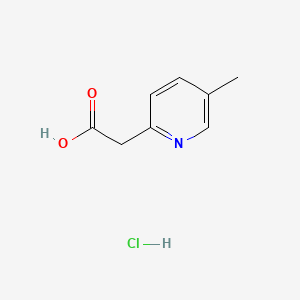 2-(5-Methylpyridin-2-yl)acetic acid hydrochloride chemical structure (CAS 1201194-56-0)