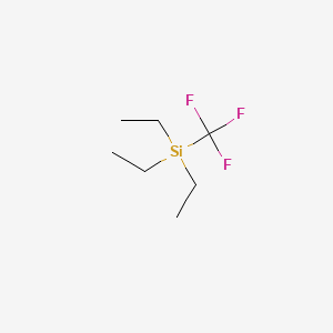 Triethyl(trifluoromethyl)silane chemical structure (CAS 120120-26-5)