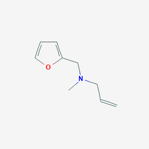N-(Furan-2-ylmethyl)-N-methylprop-2-en-1-amine chemical structure (CAS 120153-60-8)