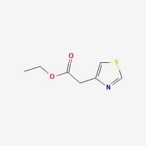 Ethyl 2-(4-Thiazolyl)acetate chemical structure (CAS 120155-43-3)