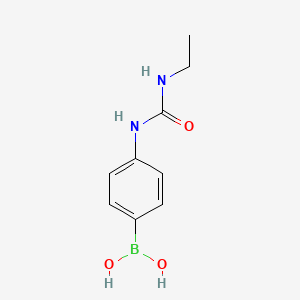(4-(3-Ethylureido)phenyl)boronic acid chemical structure (CAS 1201597-61-6)