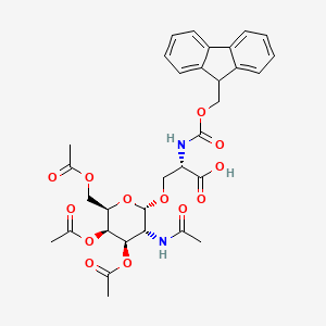 Fmoc-ser(galnac(ac)3-alpha-d)-OH chemical structure (CAS 120173-57-1)
