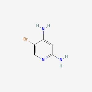 5-Bromopyridine-2,4-diamine chemical structure (CAS 1201784-84-0)