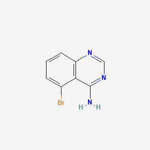 5-Bromoquinazolin-4-amine chemical structure (CAS 1201784-87-3)