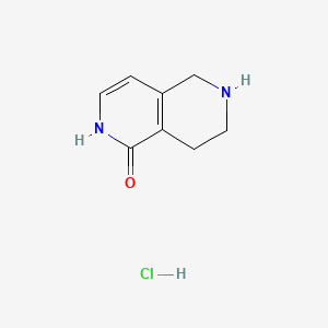 5,6,7,8-Tetrahydro-2,6-naphthyridin-1(2H)-one hydrochloride chemical structure (CAS 1201785-01-4)