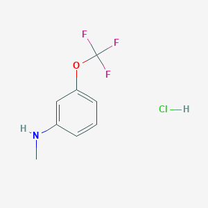 N-Methyl-3-(trifluoromethoxy)aniline hydrochloride chemical structure (CAS 1201824-14-7)