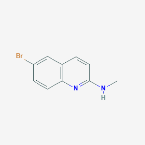 6-Bromo-N-methylquinolin-2-amine chemical structure (CAS 1201845-11-5)
