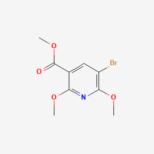 Methyl 5-bromo-2,6-dimethoxynicotinate chemical structure (CAS 1202163-46-9)