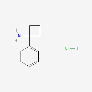 1-Phenylcyclobutanamine hydrochloride chemical structure (CAS 120218-45-3)