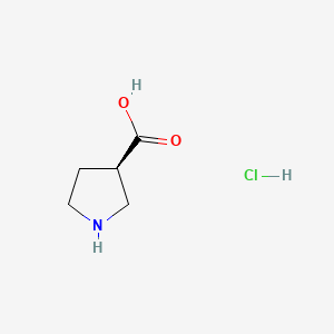 (R)-Pyrrolidine-3-carboxylic acid hydrochloride chemical structure (CAS 1202245-51-9)