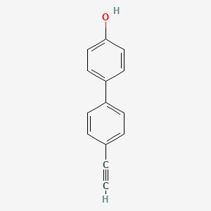 4'-Ethynyl-[1,1'-biphenyl]-4-ol chemical structure (CAS 1202355-37-0)