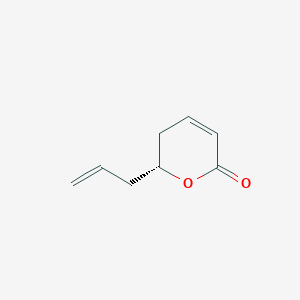 (R)-6-Allyl-5,6-dihydro-2H-pyran-2-one chemical structure (CAS 1202384-22-2)