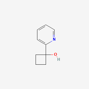 1-(Pyridin-2-yl)cyclobutan-1-ol chemical structure (CAS 1202402-92-3)