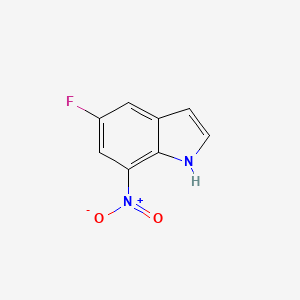 5-Fluoro-7-nitro-1H-indole chemical structure (CAS 1202463-82-8)