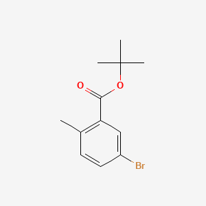 tert-Butyl 5-bromo-2-methylbenzoate chemical structure (CAS 1202551-75-4)