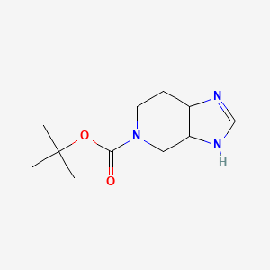 tert-Butyl 1,4,6,7-tetrahydro-5H-imidazo[4,5-c]pyridine-5-carboxylate chemical structure (CAS 1202800-68-7)