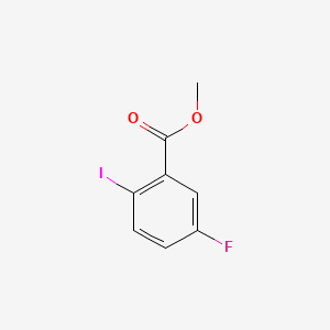 Methyl 5-fluoro-2-iodobenzoate chemical structure (CAS 1202897-48-0)
