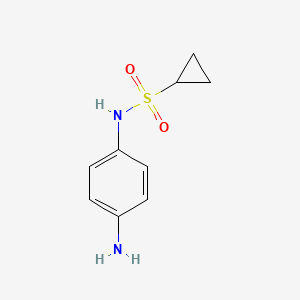 N-(4-Aminophenyl)cyclopropanesulfonamide chemical structure (CAS 1203167-56-9)