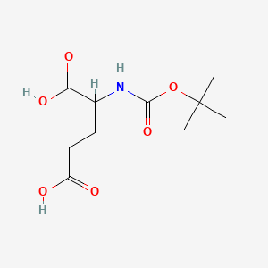 2-((tert-Butoxycarbonyl)amino)pentanedioic acid chemical structure (CAS 120341-33-5)