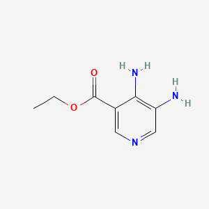 Ethyl 4,5-diaminonicotinate chemical structure (CAS 1203486-63-8)