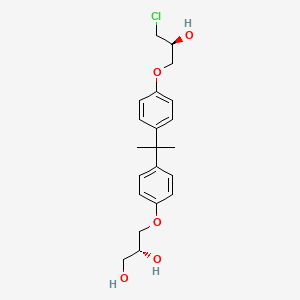 (R)-3-(4-(2-(4-((S)-3-Chloro-2-hydroxypropoxy)phenyl)propan-2-yl)phenoxy)propane-1,2-diol chemical structure (CAS 1203490-23-6)
