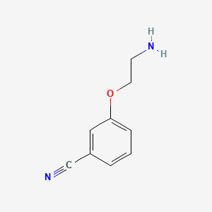 3-(2-Aminoethoxy)benzonitrile chemical structure (CAS 120351-94-2)