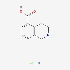 1,2,3,4-Tetrahydroisoquinoline-5-carboxylic acid hydrochloride chemical structure (CAS 1203579-50-3)