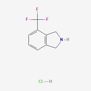 4-(Trifluoromethyl)isoindoline hydrochloride chemical structure (CAS 1203686-59-2)