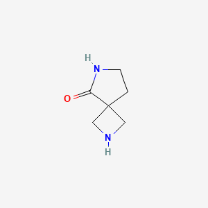 2,6-Diazaspiro[3.4]octan-5-one chemical structure (CAS 1203797-62-9)