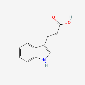 3-(1H-Indol-3-yl)acrylic acid chemical structure (CAS 1204-06-4)