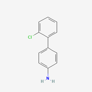 2'-Chloro-[1,1'-biphenyl]-4-amine chemical structure (CAS 1204-42-8)