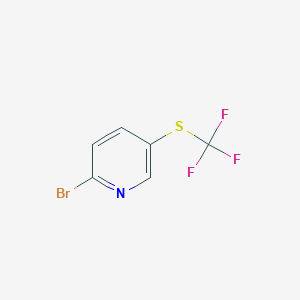 2-Bromo-5-(trifluoromethylthio)pyridine chemical structure (CAS 1204234-94-5)