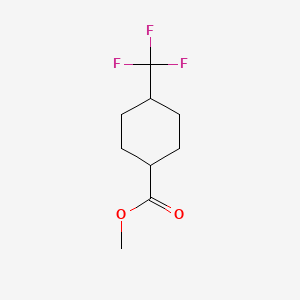 Methyl 4-(trifluoromethyl)cyclohexane-1-carboxylate chemical structure (CAS 1204296-05-8)