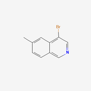 4-Bromo-6-methylisoquinoline chemical structure (CAS 1204298-52-1)