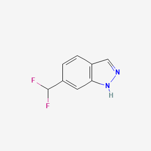 6-(Difluoromethyl)-1H-indazole chemical structure (CAS 1204298-78-1)