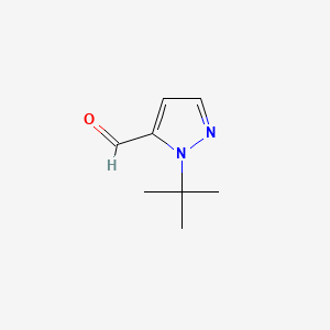 1-(tert-Butyl)-1H-pyrazole-5-carbaldehyde chemical structure (CAS 1204355-58-7)