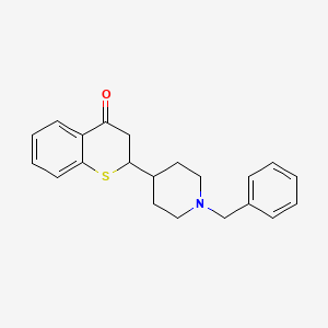 2-(1-Benzylpiperidin-4-yl)thiochroman-4-one chemical structure (CAS 1204401-49-9)